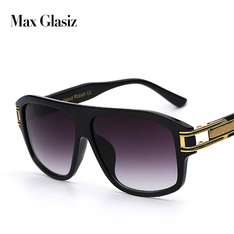 2018 New Square Shaped Mens Brand Designer Sunglasses Men Fashion