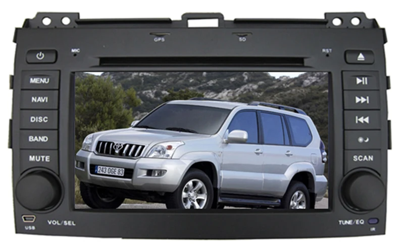Best 7" Android Car DVD Player with TV/BT GPS WIFI,Audio Radio Stereo,Car PC/multimedia headunit for Toyota Prado 2010 2011 2012 2013 2