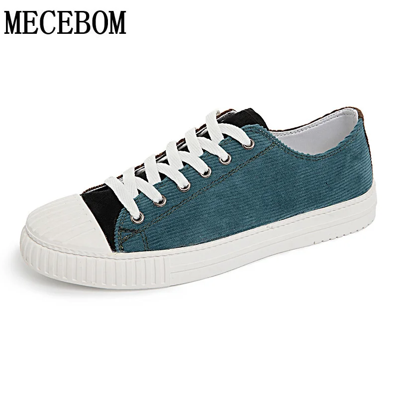 

Men shoes new fashion patchwork corduroy upper lace-up shoes breathable men casual shoes flat quality size 39-44 1707m