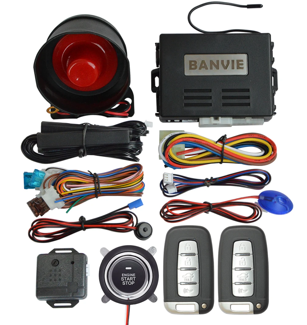 banvie pke car alarm system with remote start-2