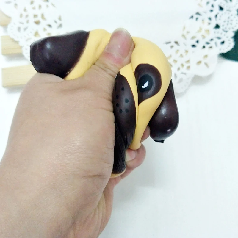 Мягкий материал Squeeze figure Toy PU Cute Puppy узор медленный рост Новинка Антистресс игрушка снятие стресса запястье упражнения Xmas Gifs