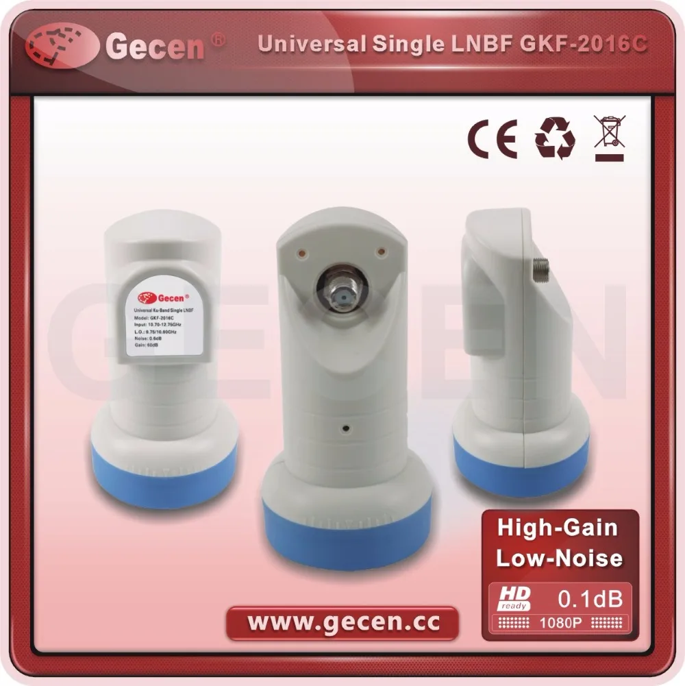 2016 Gecen Universal Ku-Band Single Polarity Circular LNBF GKF-2016C | Электроника
