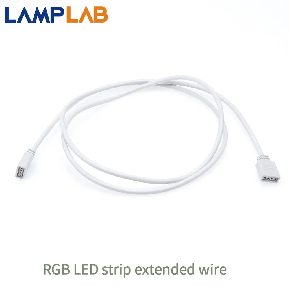 

LED Strip Connector 4Pin Extension Cable 1m For SMD 3528 5050 RGB Flexible Light Extended Wire 5PCS/LOT