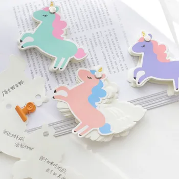 

1 Pcs Cute Mini Cactus/Unicorn Memo Pads Sticky Notes Word Card Books Bookmark Stationery Office School Supplies