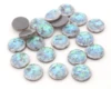 New Fashion 40pcs 12mm Gray Colors Built-in metal foil Flat back Resin Cabochons Cameo-V3-10 ► Photo 2/2