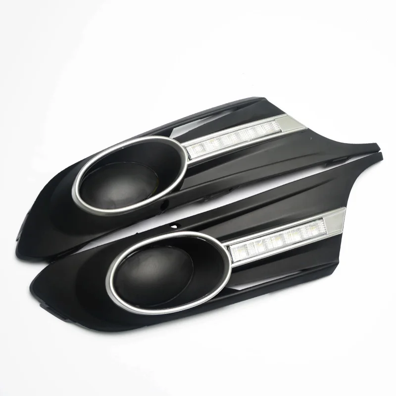 

2PCs/set Car styling LED Car DRL Daytime running lights fog light for Volkswagen VW Jetta Sagitar MK6 2012 2013 2014