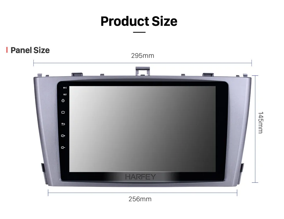 Flash Deal Harfey 9" Android 8.1 GPS Navigation Radio for 2009-2013 Toyota AVENSIS with Bluetooth SWC support DVR car multimedia player 18