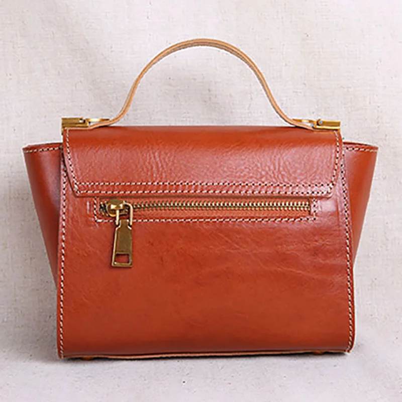 AETOO Handmade leather women's bags, mini bags, vintage leather shoulder bags, stiletto handbags