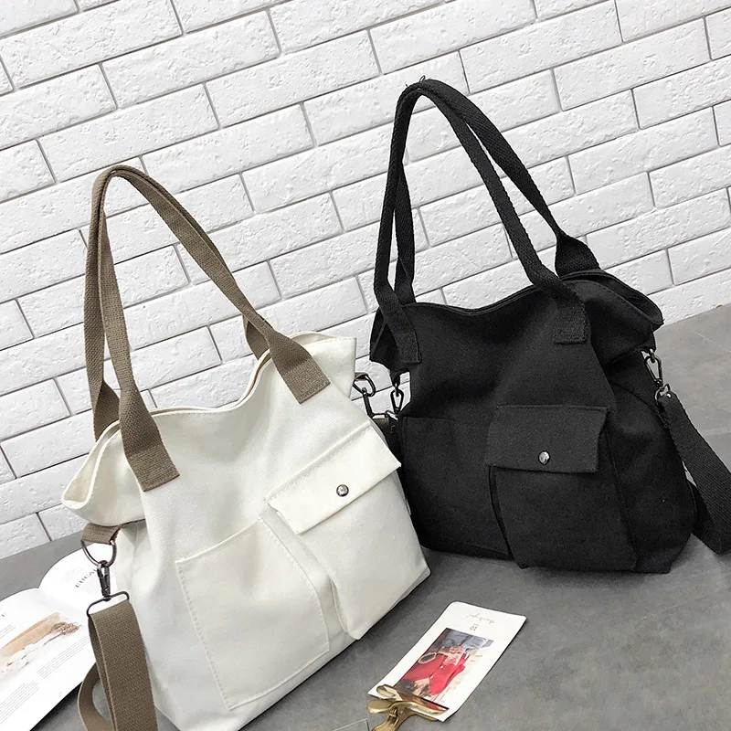 

Canvas Shoulder Bag Female Versatile Messenger Bag Designer Bags Famous Brand Women Bags 2019