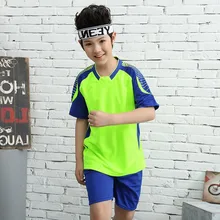 Детский индивидуальные футбольные майки детей Футбол костюмы мальчика Футбол Обучение устанавливает Футбол комплекты открытый спортивной одежды