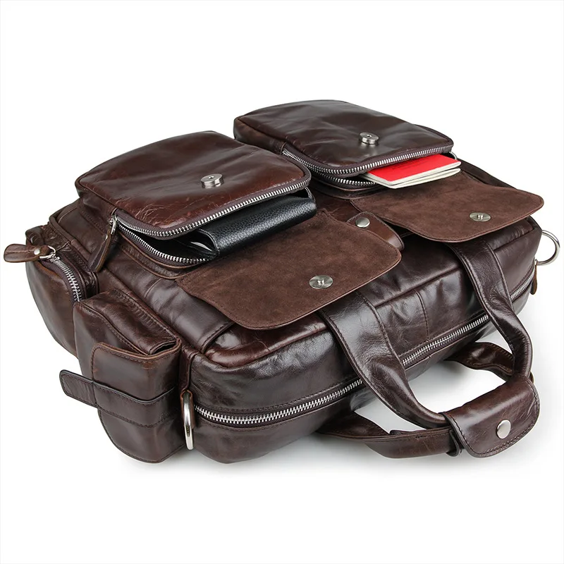 Aktentasche Mann 14 M7219 Messenger ''laptop tasche Bags Aus Nesitu Vintage Leder Portfolio Männer Echt Haut Echtem Yp4F0q