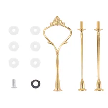 2-3 этажная металлическая, для подставки для пирожных с блюдо для фруктов и конфет блюдо виде незаполненного круга, Дисплей сервировочный поднос для Одежда для свадьбы, дня рождения поставки