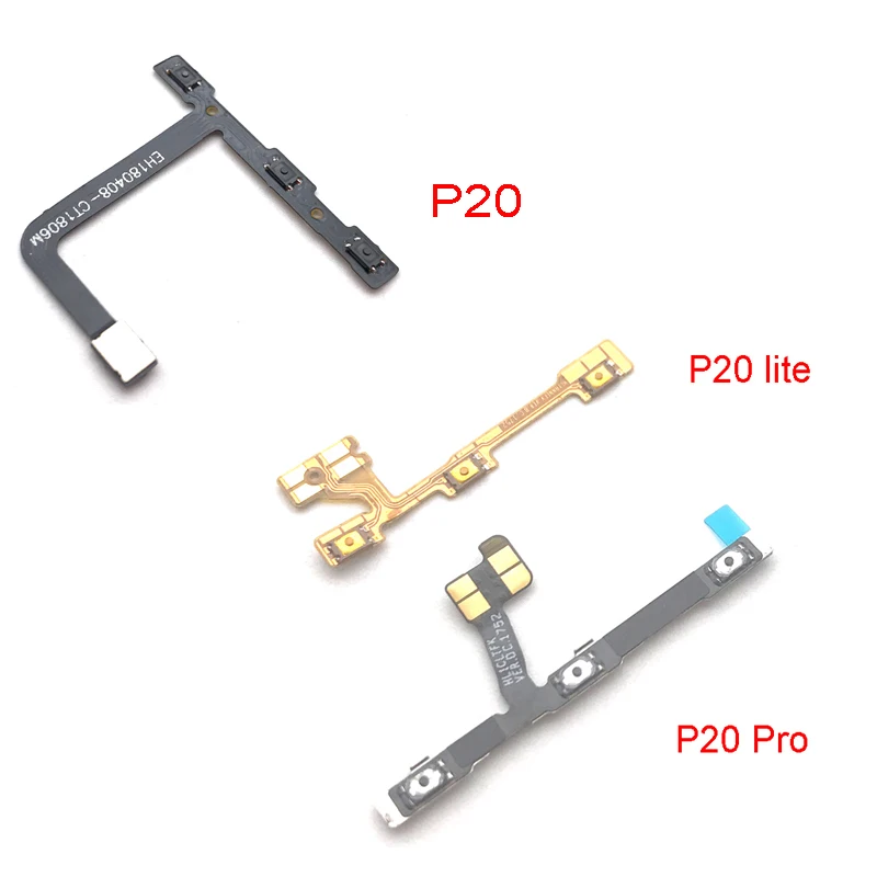 

1pcs Power On/Off Key Volume Up Down Side Button Flex Cable For Huawei P20 Lite Pro P20lite P20Pro Cell Phone Replacement