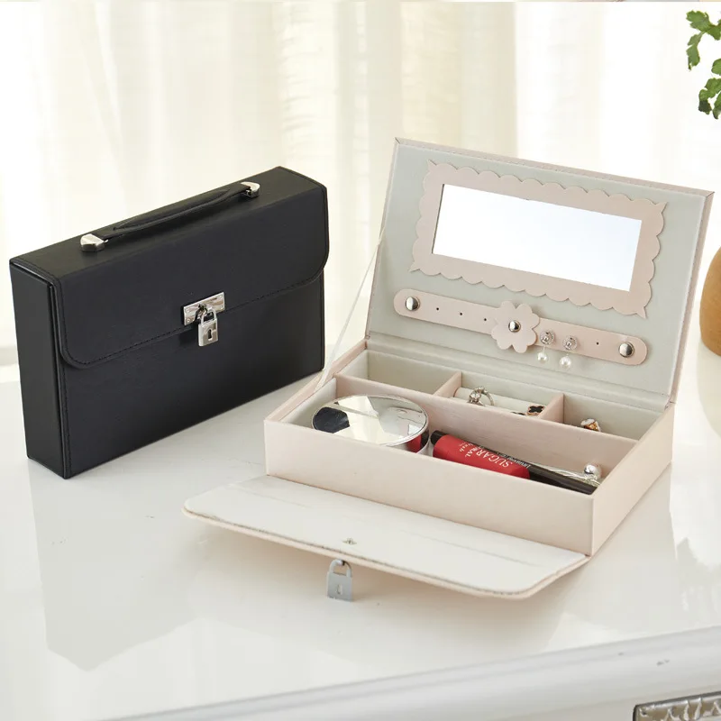 Casegrace Fashion Portable Jewelry Box Wedding Gift Jewel Case With