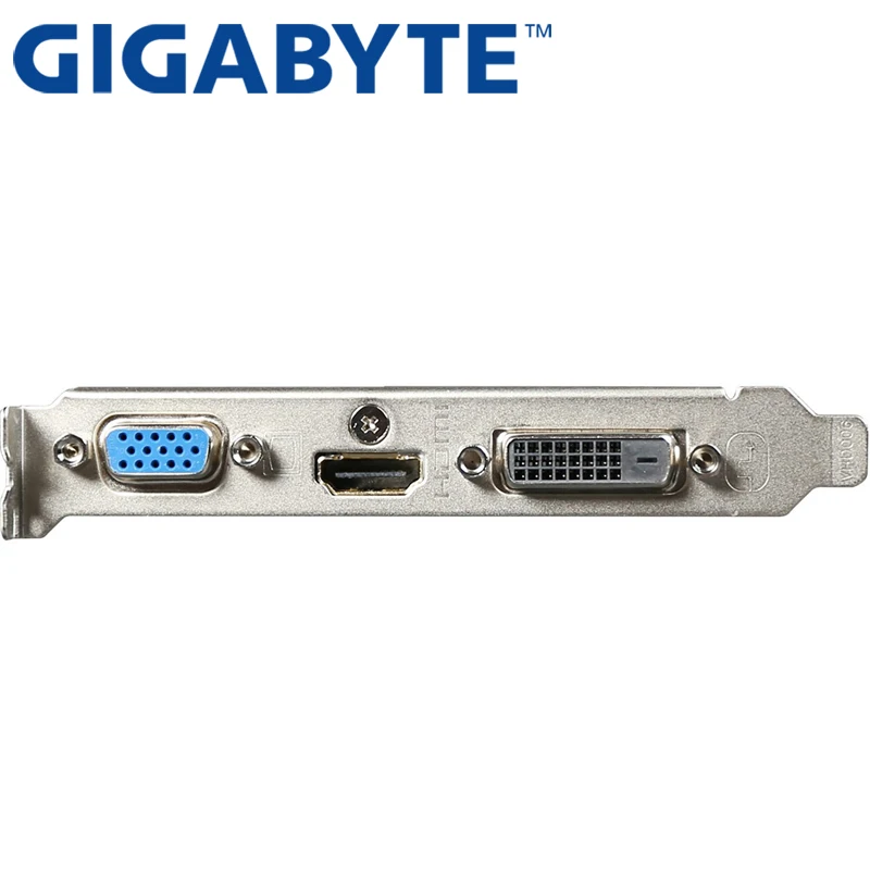 Видеокарта GIGABYTE GT710 1 Гб 64 бит GDDR3 видеокарты для nVIDIA VGA карты Geforce Оригинал GT 710