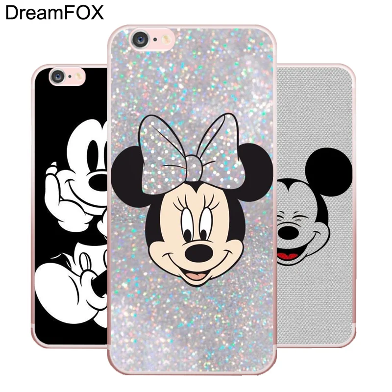 

L136 Cute Fashion Mickey Mouse Soft TPU Silicone Case Cover For Apple iPhone 7 6 6S Plus 5 5S SE 5C 4 4S