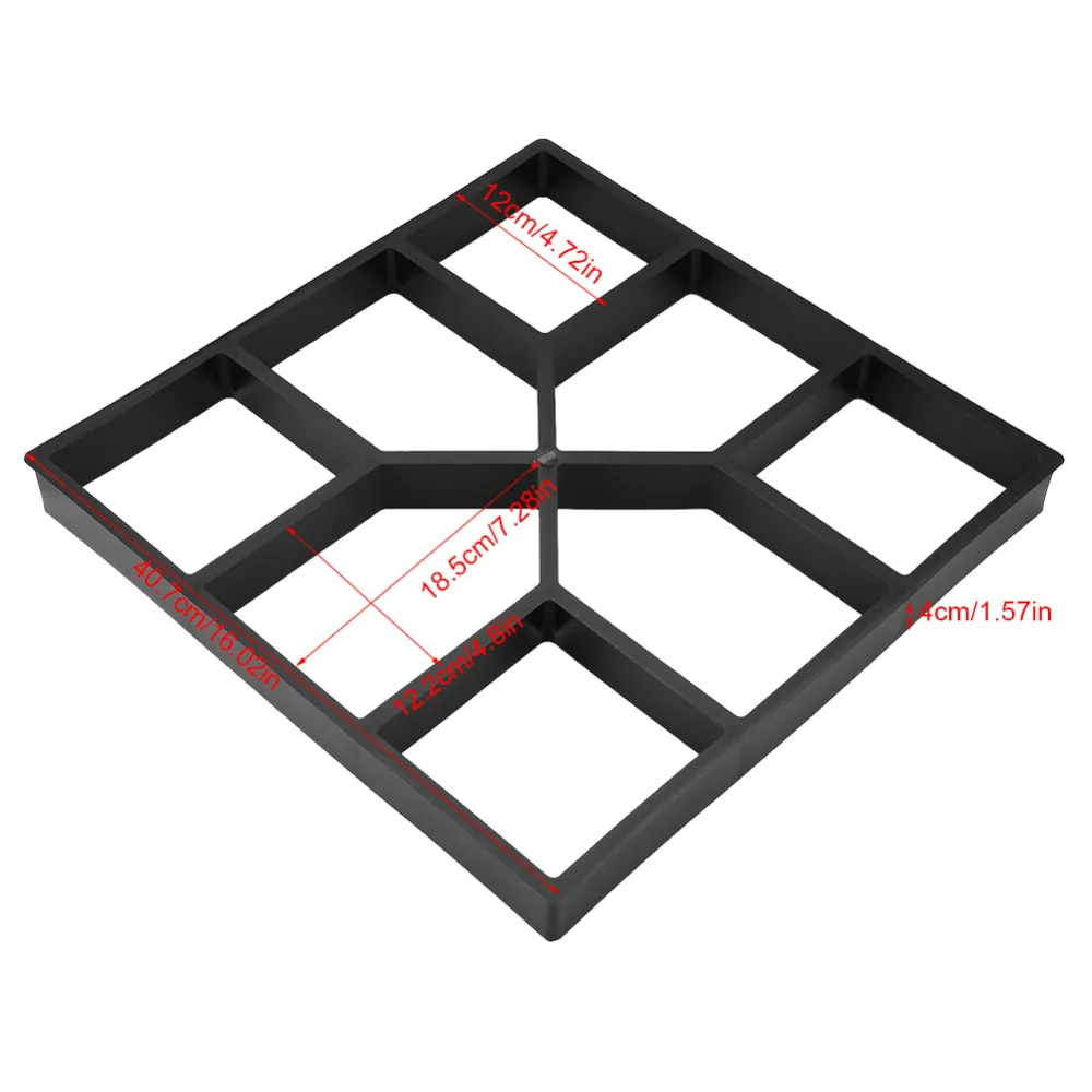 Paving Pavement Concrete Mould Stepping Stone Mold Garden Lawn Path Maker Mold Manually Paving Cement Brick Molds