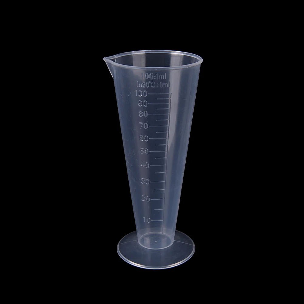 Горячая 50 мл/100 мл прозрачная мерная чашка Labs Пластиковые мерные стаканы кухонные инструменты аксессуары - Цвет: 100ml