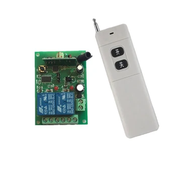 

3000M DC 12V 24V 2 CH 2CH RF Wireless Remote Control Light Motor Switch System,Transmitter + Receiver,Momentary