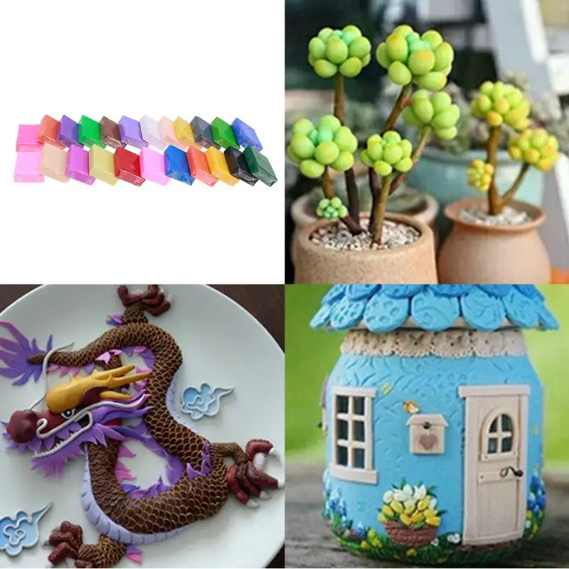 Kids DIY Safe Non Toxic Polymer Clay Multi shape Education Toys Tool