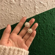 Женские серьги-гвоздики с искусственным жемчугом, вечерние, подарок богини, Ins, шикарные, уличные, трендовые, Япония, Корея, 4328