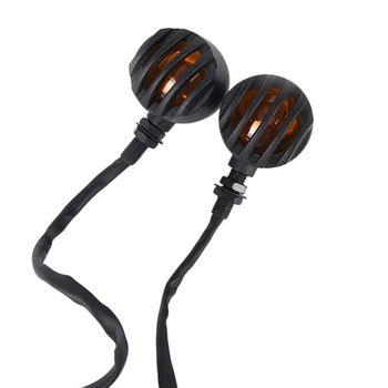 

2Pcs Motorcycle Turn Signal Light Indicator Metal Retro Fence Locomotive Turn Signal