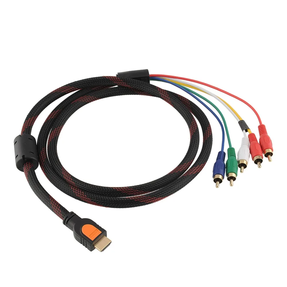MVpower HDMI Male TO RGB Audio Video Component Convertor Adaptor Cable Drop Shippingin HDMI