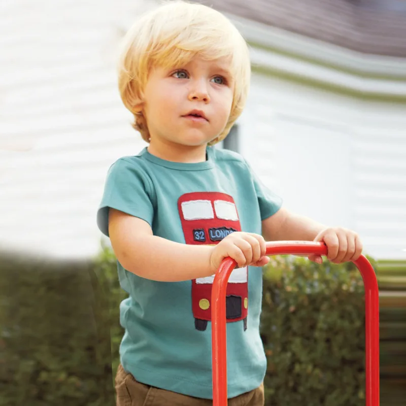 夏のファッション素敵なロンドンバス男の子服漫画子供tシャツ服子供服男の子tシャツカジュアルプリント男の子のトップ T Shirt Muscle Printed T Shirt Wholesaleprint Club Aliexpress