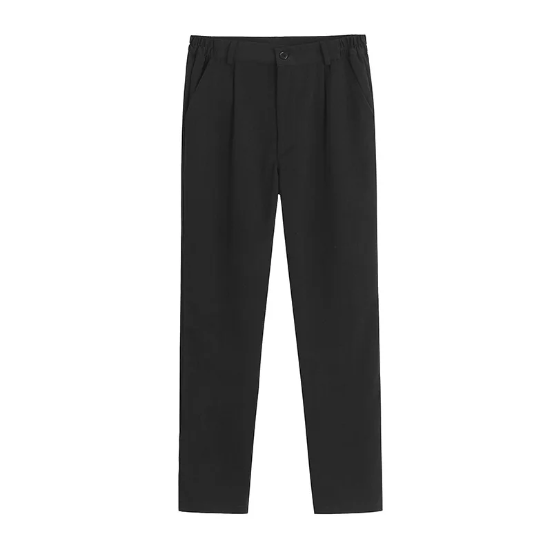 

Men Male JK High School Uniforms Suit Pants Students Harajuku Japanese Preppy Style Plus Size High Waist Pants Black 5XL