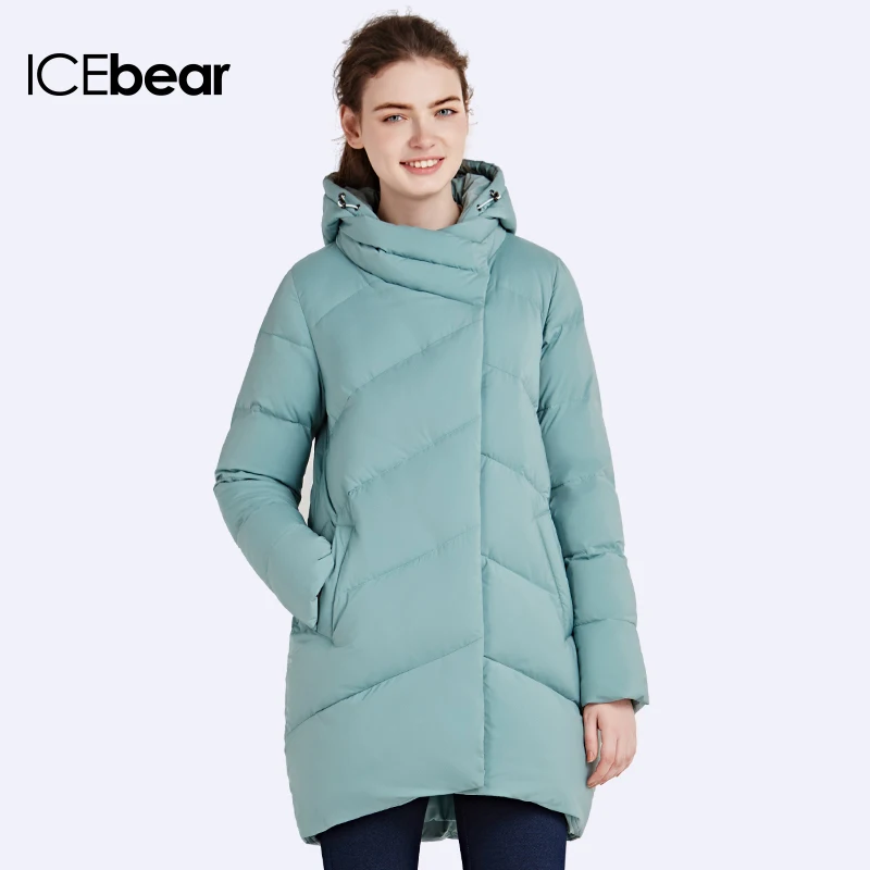 ICEbear 2016 Polyester Winter Snow Women Jackets Sleeve Padded long