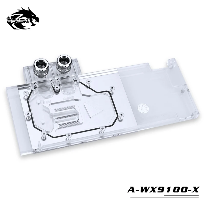 Водяной блок Bykski для AMD Radeon Pro WX 9100 16 Гб/полное покрытие GPU медный радиатор водяного