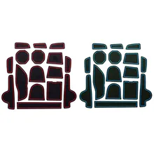 16 шт. Автомобильный Дверной слот для ворот коврик для чашки модификация интерьера декоративный подлокотник коробка для хранения противоскользящая Накладка для Jeep Renegade