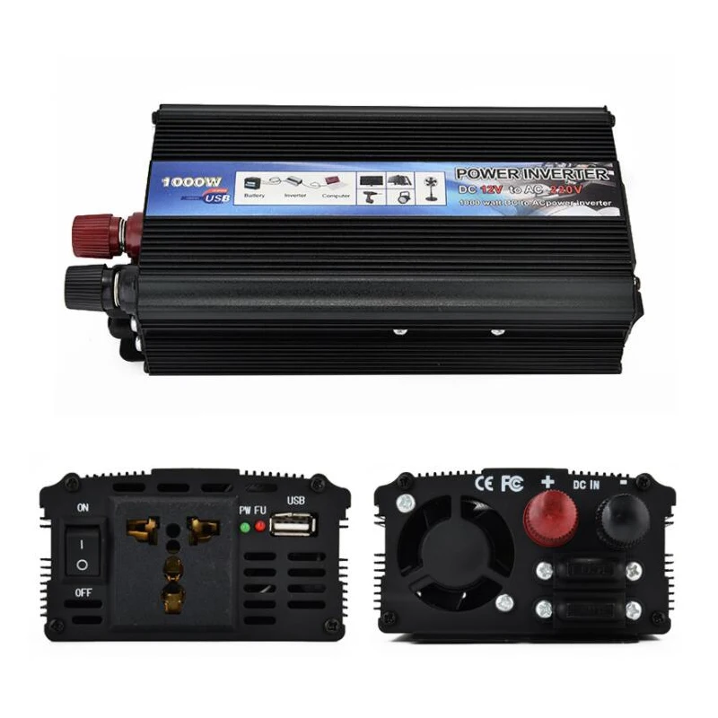

Car inverter, 12V to 220V car power supply, solar inverter