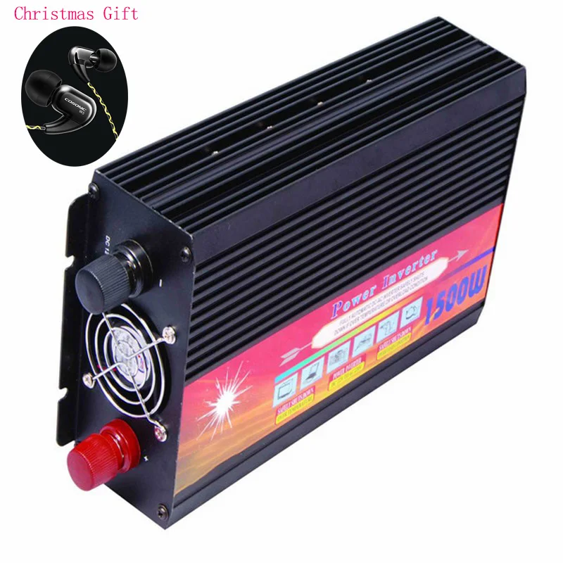

Peak Power 3000W Inverter Rate 1500 Car Charger Power Inverter Converter 12 v to 220v inversor With US UK EU AU Universal Socket
