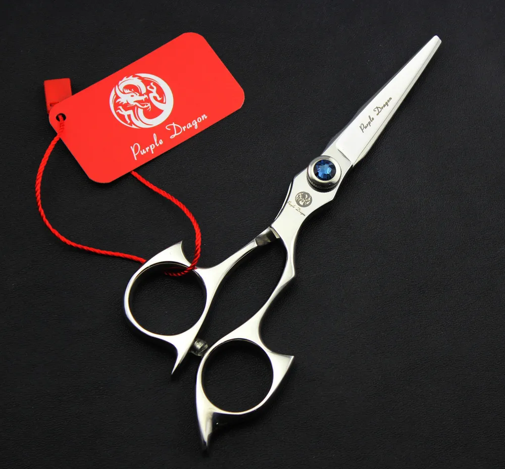 Hot Sale 440C 5 inch flat gem hair scissors barber scissors cut bangs