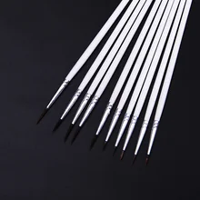 5 шт. тонкая ручная роспись крючок линия ручка Круглый наконечник Акварельная кисть Ручка канцелярия для учеников товары для рукоделия