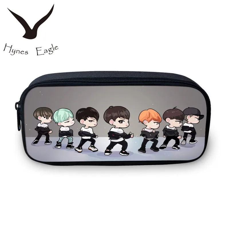 Hynes Eagle Desain Korea Bangtan Kartun Pena Kosmetik Tas untuk Anak