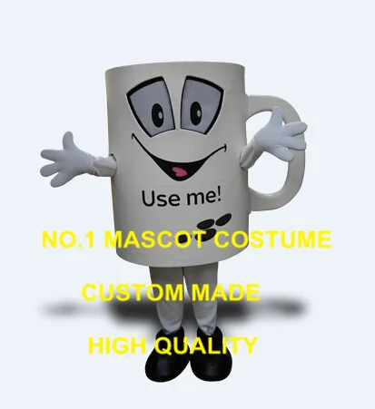 

New Anime Cosply Costumes Mug Mascot Costume Adult Cartoon Character Advertising Mug Theme Carnival Mascotte Fancy Dress 1882