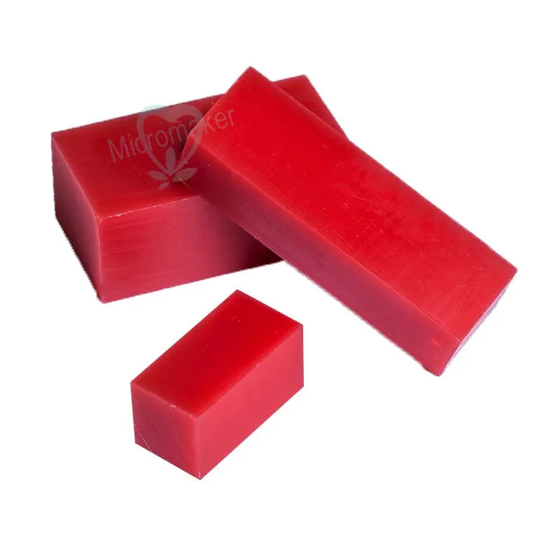 3Pcs 3Sizes Dental Materials Mechanic Student Red Carving Wax Blocks