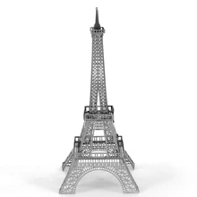 Eiffel Tower Fun 3d Metal Diy Miniature Model Kits Puzzle Toys Children Educational Boy Splicing Science Hobby Building