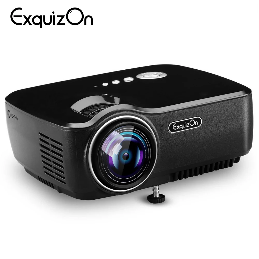 Exquizon GP70 lcd 800*480 проектор (опционально Android 4 Bluetooth wifi) HD 1080P 1800 люмен HDMI/VGA/USB