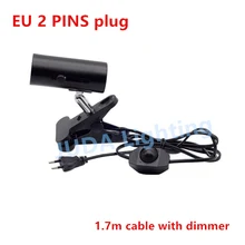 E27 основного разъема завинчивающейся крышкой клип держатель керамических ламп 2-контактный Европейский разъем диммер для настольной лампы светодиодные настольные лампы