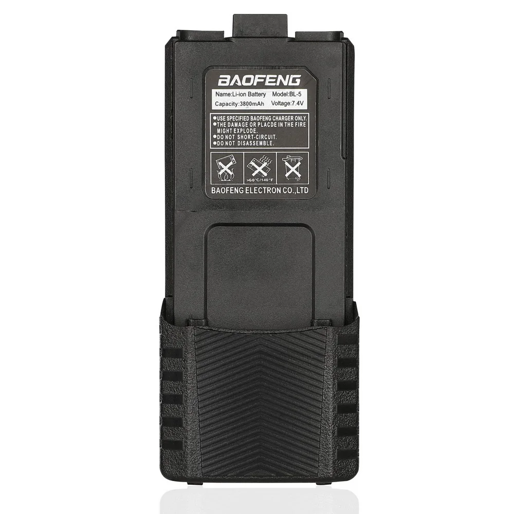 

Baofeng Pofung BL-5L 3800mAh 7.4V Extended Li-ion Battery for UV-5R Radio Black