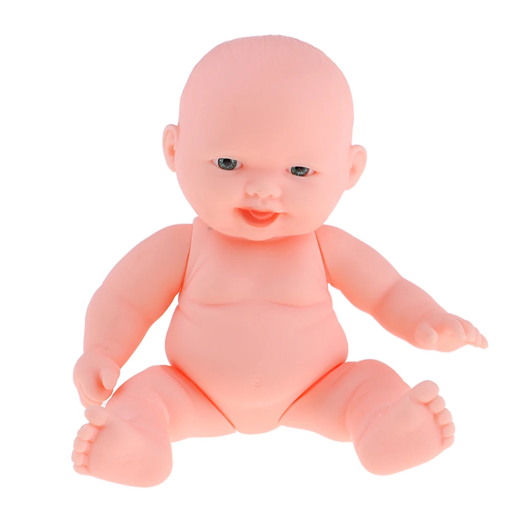 11cm Realistic Baby Girl Doll Vinyl Newborn Infant Simulation Model Kids Toy