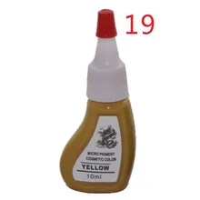 5 шт. Желтые цвета Микро Пигмент Перманентный макияж бровей Губы пигментные чернила для тату арт поставка 10 мл/бутылка