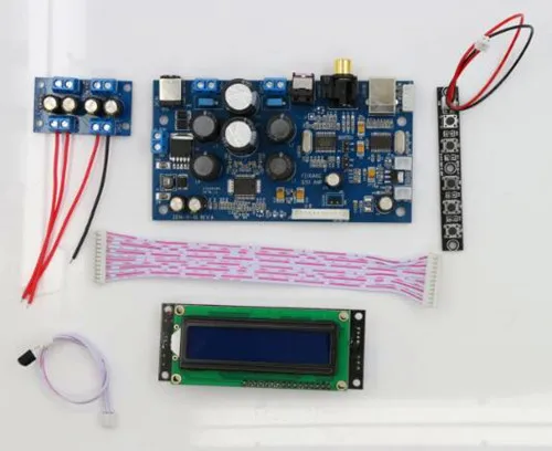 Free Shipping!!! Pure digital power amplifier board / with coaxial fiber / USB input 50W + 50W support 2.1 / 2.0 mode