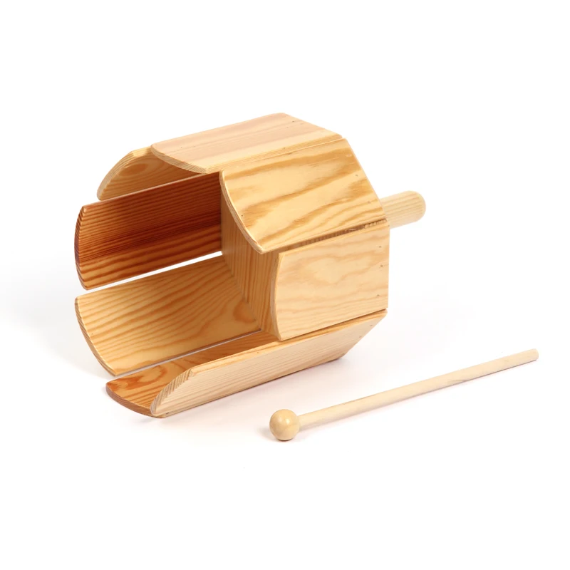 Музыкальный инструмент детская ударная деревянная игрушка Мульти звуковая трубка