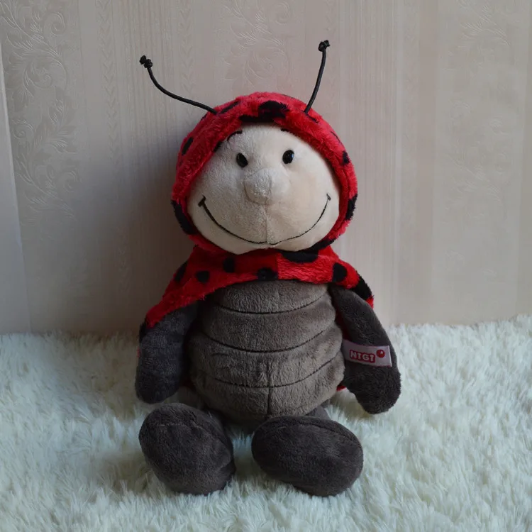 

Candice guo nice plush toy stuffed doll cartoon animal insect ladybug ladybird beetle hand puppet christmas birthday gift 1pc