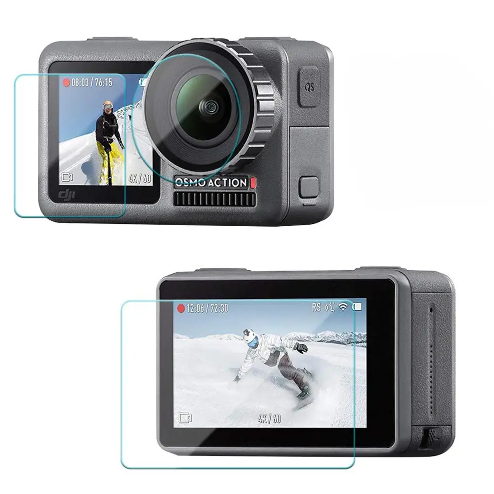 

Protective Glass For Dji Osmo Action Camera Screen Protector Lens Protective Film Cover For Osmo Action Accesorios Sport