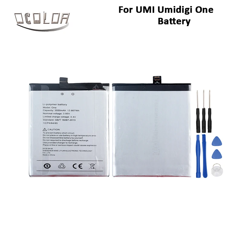 Ocolor для UMI Umidigi One аккумулятор 3550 мАч Новый Сменный аксессуар аккумуляторы +